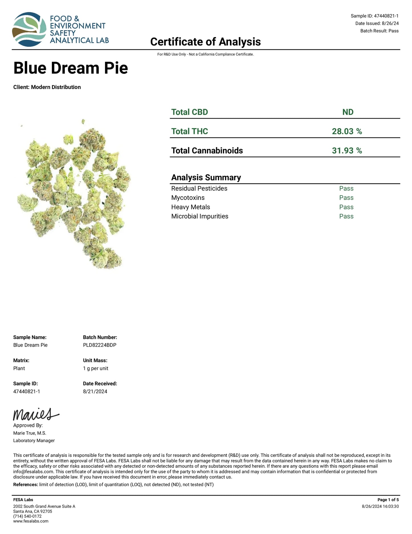 Blue Dream Pie